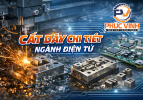 Cắt dây chi tiết ngành điện tử – Giải pháp gia công siêu chính xác cho linh kiện công nghệ cao
