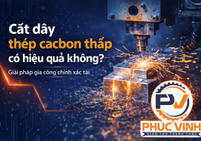Cắt dây thép cacbon thấp có hiệu quả không? Giải pháp gia công chính xác tại Phúc Vinh