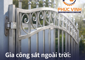 Gia công sắt ngoài trời: Chống gỉ như thế nào để bền lâu?