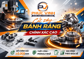 CẮT DÂY BÁNH RĂNG CHÍNH XÁC CAO – GIẢI PHÁP TỐI ƯU CHO CHI TIẾT CƠ KHÍ PHỨC TẠP
