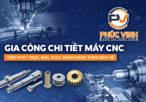 Gia Công Chi Tiết Máy CNC Chính Xác – Nhận Tiện Phay Trục, Bạc, Puly, Bánh Răng