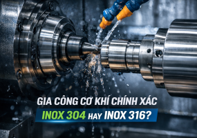 Gia công cơ khí chính xác nên dùng inox 304 hay inox 316?