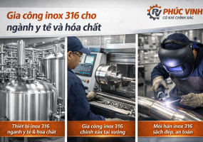 Gia công inox 316 cho ngành y tế và hóa chất – Chống ăn mòn vượt trội
