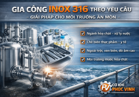 Gia công inox 316 theo yêu cầu – Giải pháp cho môi trường ăn mòn