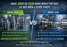 Inox 304 và inox 316 khác nhau thế nào về độ bền và tuổi thọ?