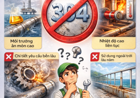 Khi nào KHÔNG nên dùng inox 304 trong gia công cơ khí?