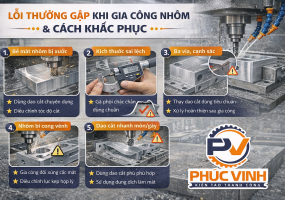 Lỗi thường gặp khi gia công nhôm và cách khắc phục