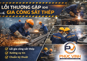 Lỗi thường gặp khi gia công sắt thép và cách khắc phục hiệu quả
