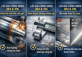 Những lỗi thường gặp khi gia công inox 304 và 316 – Cách tránh để đảm bảo độ chính xác