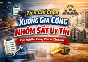 Tiêu chí chọn xưởng gia công nhôm sắt uy tín – Kinh nghiệm không phải ai cũng biết