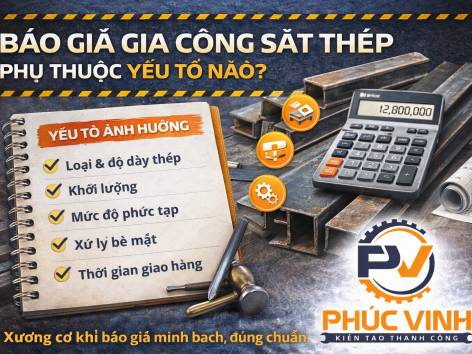 Báo giá gia công sắt thép phụ thuộc vào những yếu tố nào?