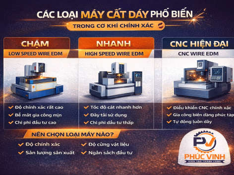 Các loại máy cắt dây phổ biến hiện nay trong cơ khí