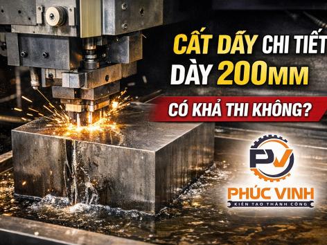 Cắt Dây Chi Tiết Dày 200mm Có Khả Thi Không?