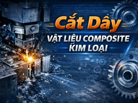 Cắt dây vật liệu composite kim loại – Giải pháp gia công chính xác cao cho chi tiết kỹ thuật phức tạp