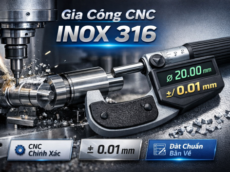 Dung sai trong gia công cơ khí chính xác inox là bao nhiêu?