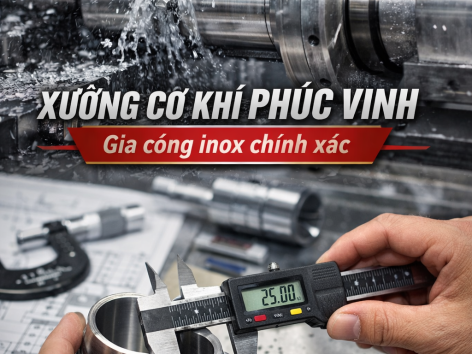 Quy trình gia công cơ khí chính xác inox tại xưởng