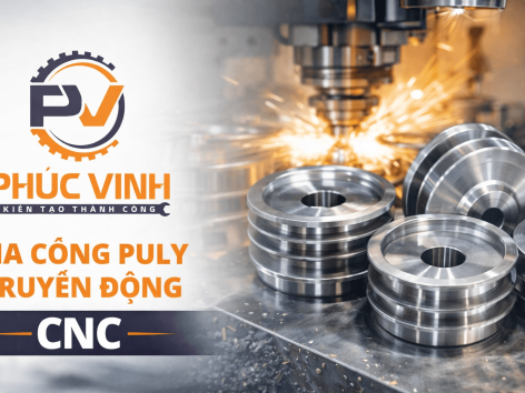 Gia Công Puly Truyền Động CNC Theo Bản Vẽ Chính Xác | Cơ Khí Phúc Vinh