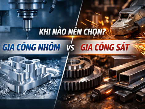 Gia công nhôm và gia công sắt – nên chọn loại nào cho đúng nhu cầu?