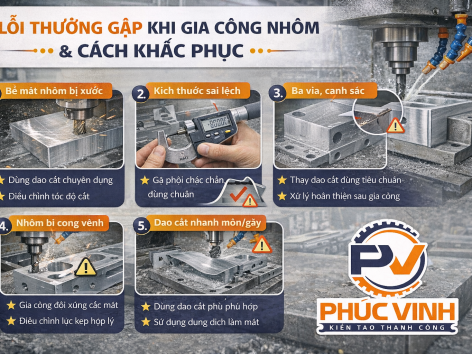 Lỗi thường gặp khi gia công nhôm và cách khắc phục