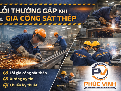 Lỗi thường gặp khi gia công sắt thép và cách khắc phục hiệu quả