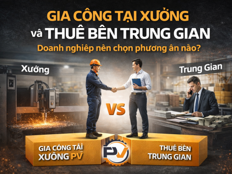 So sánh gia công tại xưởng và thuê bên trung gian – Doanh nghiệp nên chọn phương án nào?