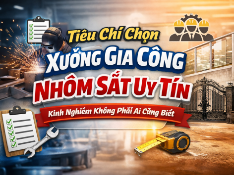Tiêu chí chọn xưởng gia công nhôm sắt uy tín – Kinh nghiệm không phải ai cũng biết