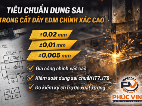 Tiêu Chuẩn Dung Sai Thường Áp Dụng Trong Cắt Dây EDM