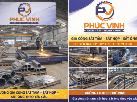 Gia công sắt tấm, sắt hộp, sắt ống phổ biến hiện nay