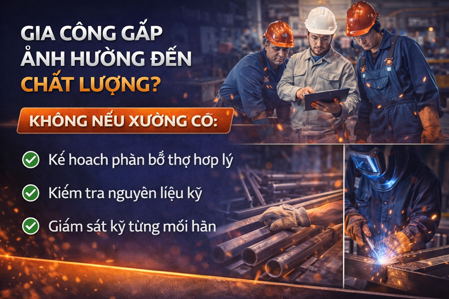 Gia công ảnh hưởng đến chất lượng?